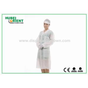 Buy cheap Professional Tyvek Disposable White Lab Coats For All people With Magic Tape from wholesalers
