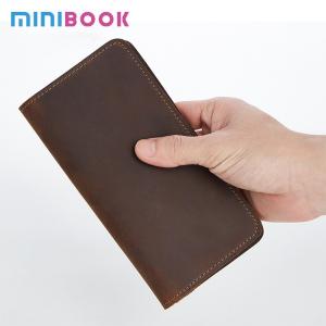 Daily Life Male Cow Leather Wallet with Card Holder and Anti-Theft Design in