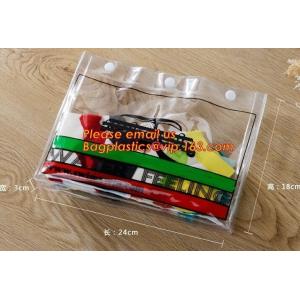 Buy cheap clear pvc pencil bag/Zip lockk plastic clear pvc pencil case/custom color plastic pencil bag from wholesalers
