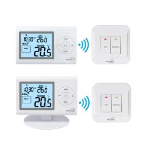 Control Temp Range 5°C-35°C Wireless Room Thermostat with Power supply 2*AAA