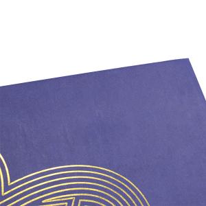 Buy cheap Luxury Recycled Cardboard Gift Boxes Chinese Blue Hot Stamping Printing from wholesalers