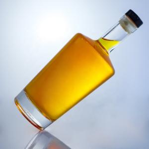 Buy cheap Round Shape Empty Glass Bottles With Acid Etch Surface Handling And Cork Sealing Type from wholesalers