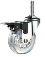 Buy cheap 1.5 in clear furniture caster with threaded stem from wholesalers