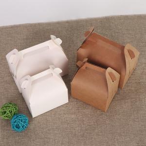 China Microwavable Brown White Kraft Paper Packing Box Cut Resistant on sale