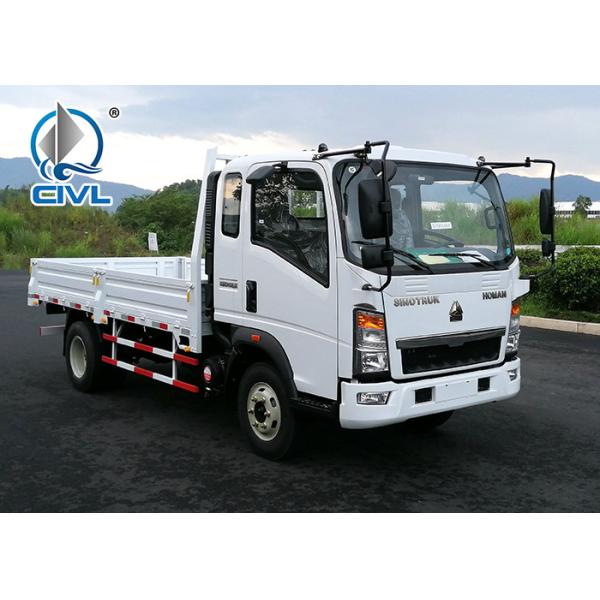 Buy cheap ZZ1047F3315E145 HOWO 4x2 Flat Bed Truck For Machinery Transportation from wholesalers