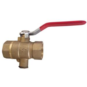 Buy cheap Leakproof Lockable Brass Ball Valve , PTFE Ring Threaded Ball Valve from wholesalers