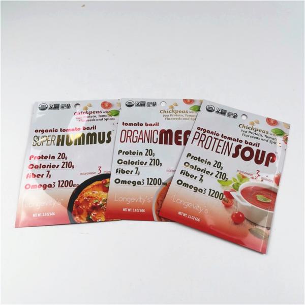 Buy cheap Customized Plastic Pouch Gravure Printing Food Packaging Bags With Zipper from wholesalers