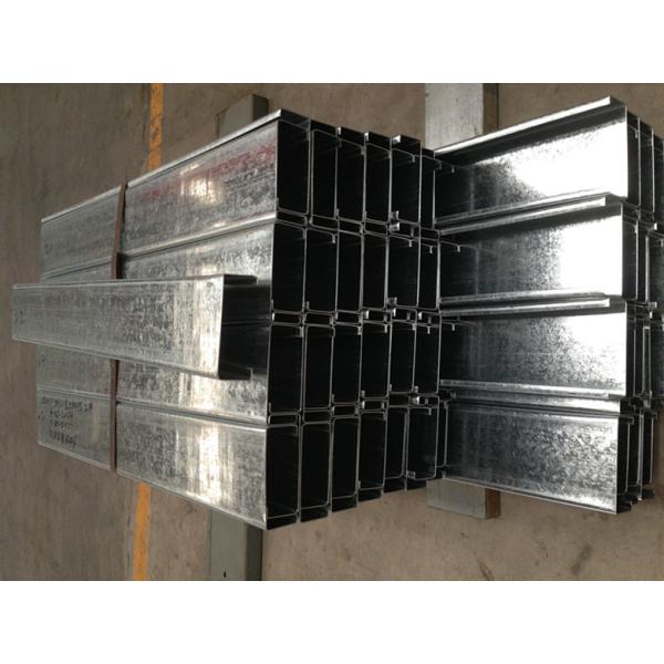 Quality Q235 , Q195 Galvanised Steel Purlins With Structural Steel Secondary Structure for sale
