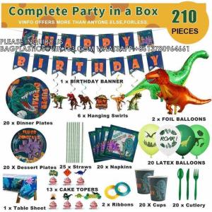 Customized Party Tableware Set For Dinosaur Party Customized Paper Plate Paper