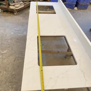 Buy cheap Seamless Miter Edge Marble Granite Kitchen Countertops Honed Finish from wholesalers