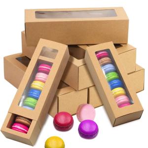 Buy cheap Kraft Paper Macaron Box with Transparent Window from wholesalers