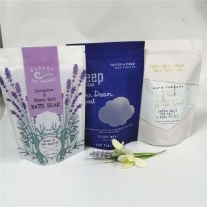Buy cheap skincare packaging bag/hologram foil stand up bath salt packaging with window from wholesalers