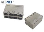 Buy cheap 4 Channels Non POE Stacked Magnetic RJ45 Connector from wholesalers