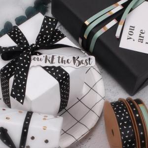 Hot sale high quality custom striped unicorn ribbon chiffon ribbon