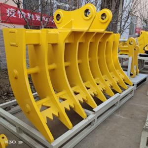 Customizable Excavator Attachments Arable Land Harrow Bucket Multitooth Rake
