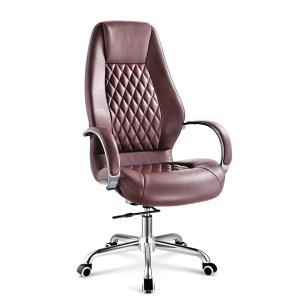 Buy cheap Brown Luxury Executive Office Chairs With Arms And Wheels Customized Size from wholesalers