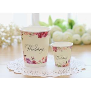 Multiple Size Single Wall Paper Cups For Cold Hot Drinks With Food Safe Inks