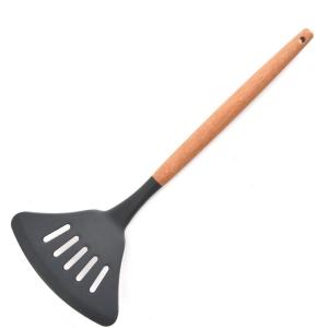 Buy cheap 17 Piece Wooden Handle Silicone Spatula Set Printed LOGO For Cooking from wholesalers