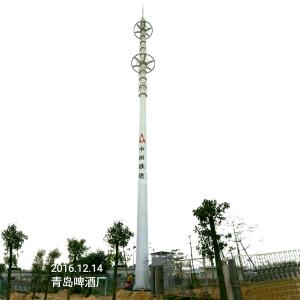 15m 35m High Mast Monopole Antenna Tower For Communication
