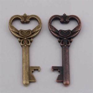 Buy cheap Die Casting Innovative Wedding Favor Pattern Antique Key Shape Beer Bottle Opener Keychain, Cheap Promotion Gift product