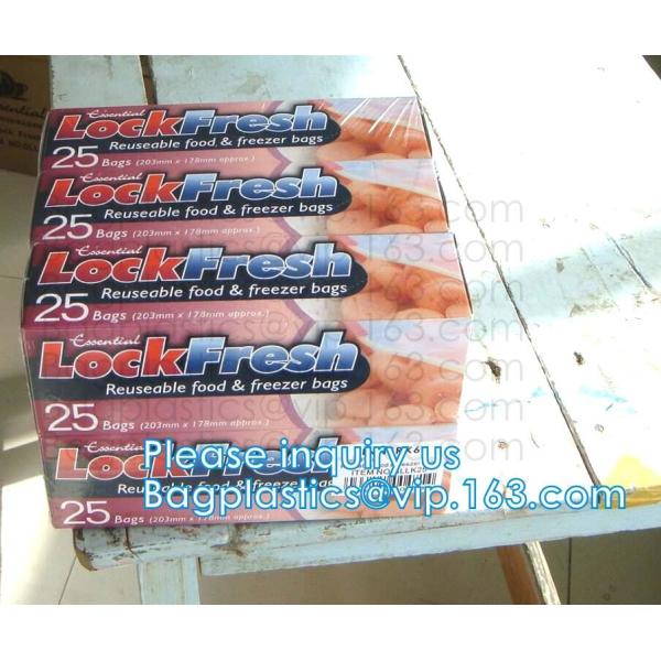 Quality Zipper Mini lock Bags Slider lock Bags, Resealable Zipper Jumbo Size QUART ZIPPER FREEZER BAG for sale