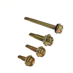 Buy cheap Steel Hex Head Patta Self Drilling Roofing Screw Fasters With Rubber Washer from wholesalers
