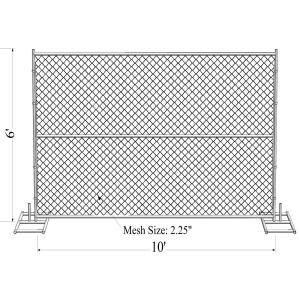 Buy cheap 6' x 10' “Smart Kids” temporary chain link fence panels 1.625