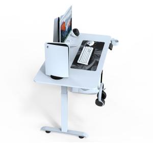 Buy cheap Electric Height Adjustable Office Furniture for Custom Hospital Wooden White Buff Sit Standing Laptop Table from wholesalers