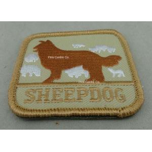 Buy cheap Eco Friendly Custom Embroidery Patches with Polyester yarn / Cotton Yarn metallic thread from wholesalers