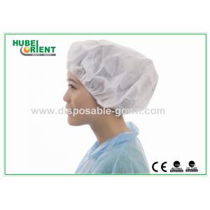Hand / Machine Made Single Elastic Non Woven Bouffant Cap Disposable