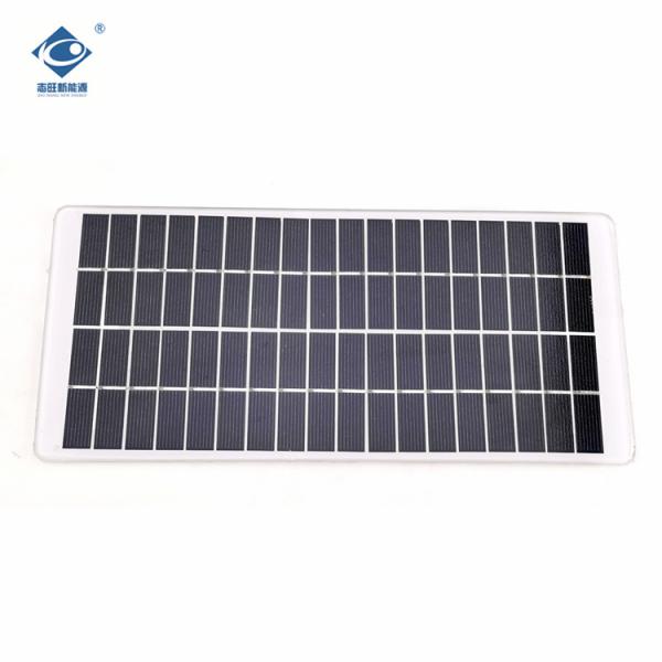 Quality 5.2W Portable Glass Solar Panel Charger ZW-255155-G Poly Glass Paminated Solar Panels 18V 290mA for sale