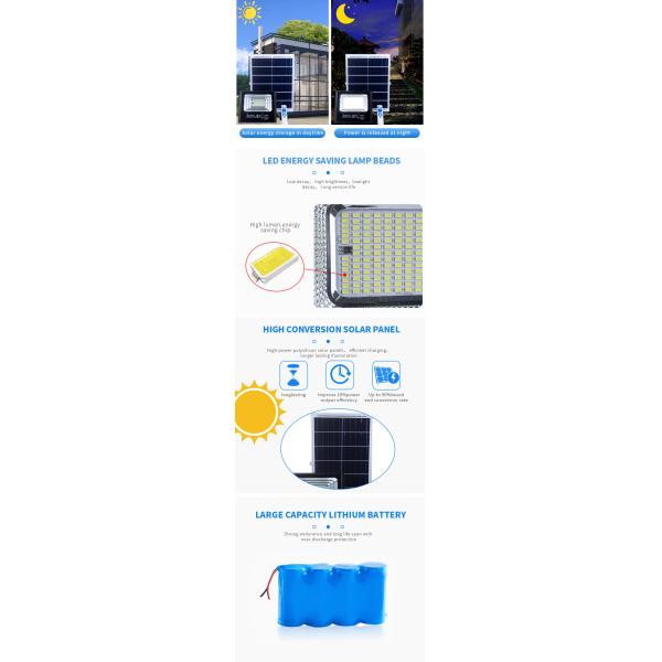 400W outdoor solar flood light