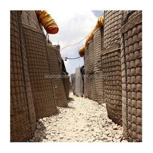 Welding Process Grey Geotextile Defensive Bastion Barriers with Galvanized Wire