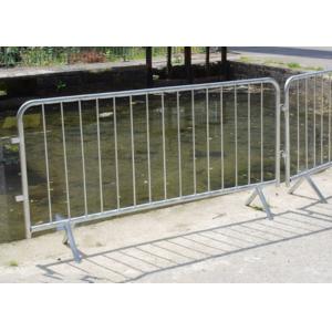 Road Access To Safe Metal Crowd Barriers Of Low Carbon Steel Tube For Public