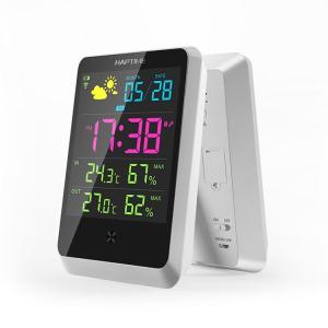 Wireless Temperature Humidity Sensor Thermometer Hygrometer Digital Alarm Clock