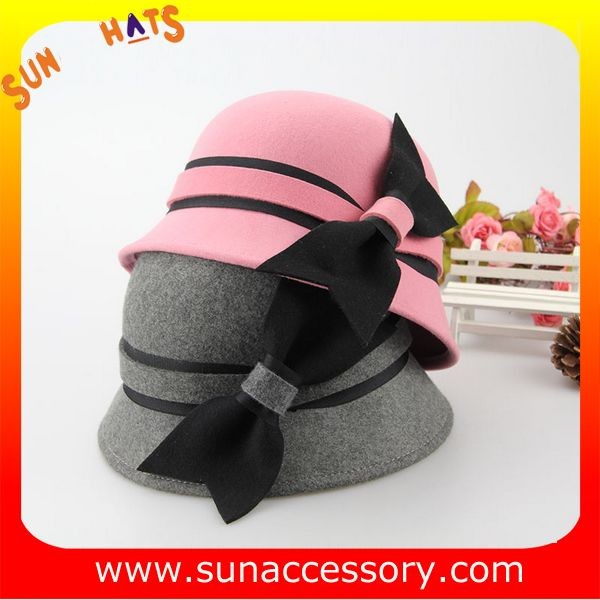 Buy cheap Vintage hot sale cloche hats wholesale for ladies,100% Australia wool felt hats factory from wholesalers