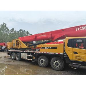 Buy cheap Used Sany SYM5396JQZ50E 50t Truck Crane with High Efficiency and Dual-Power Design for Construction and Mining from wholesalers