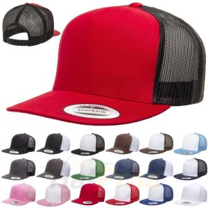 Buy cheap Plastic Closure Mesh Trucker Hats Blank 5 Panel Colorful Snapback Cap Cotton Sweatband from wholesalers