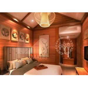 Buy cheap Zinc Plating Surface Prefab Villa House Wooden Appearance Steel Structure product