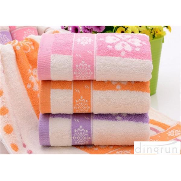 Quality Fashionable Home Spa Towel Dye Yarn , Face Wash Cloths Durable for sale