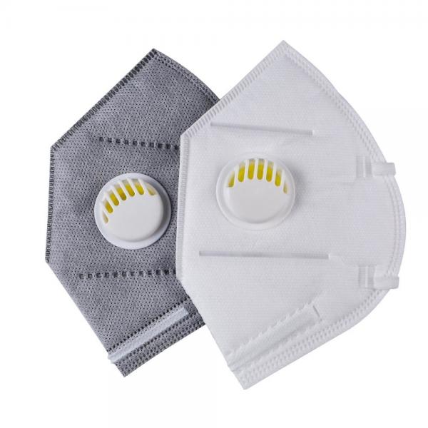 Quality Anti Virus FFP2 Filter Mask , Foldable Disposable Dust Mask With Valve for sale