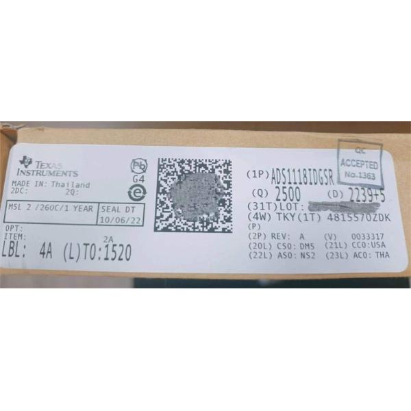 Quality In Stock Original IC ADS1118IDGSR  VSSOP10 Bga Electronic Component for sale