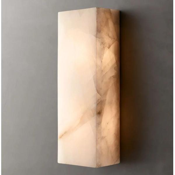 Quality 100V - 277V Alabaster Light Sconce 10W Marble Wall Lamp Customized for sale