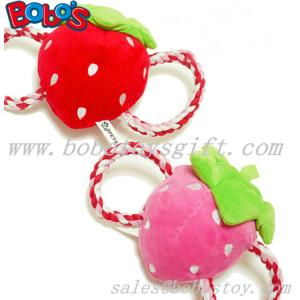 Buy cheap Squeaky Stuffed Pet Toy Plush Strawberry Cotton Rope Toy from wholesalers