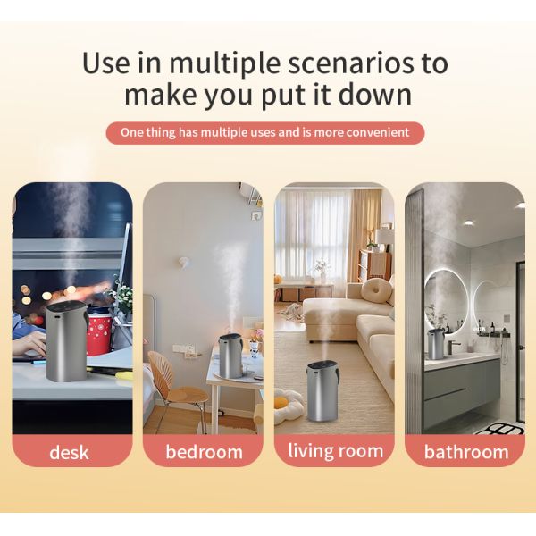 2000mAh Battery Pure Diffusion Waterless Aroma Diffuser Two Fluid Atomization Technology