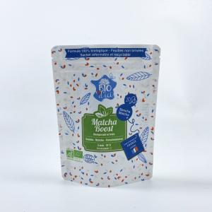 Buy cheap SGS Stand Up Compostable Kraft Paper Bags Customizable product