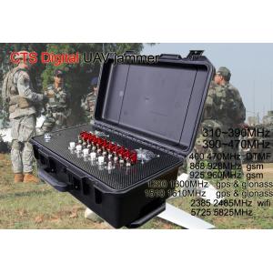 Buy cheap 9 Bands Military Drone Jammer , Gps Wifi Drone Frequency Blocker 5KM Range product