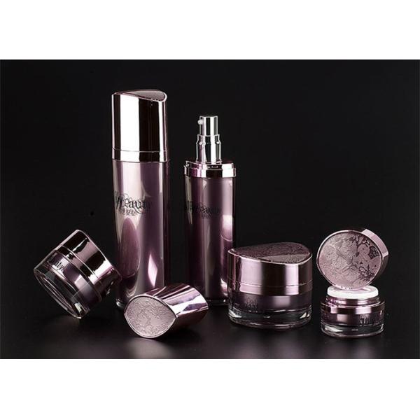 Buy cheap Jet Molding Empty Makeup Bottles With A Red And Red Head Cap from wholesalers