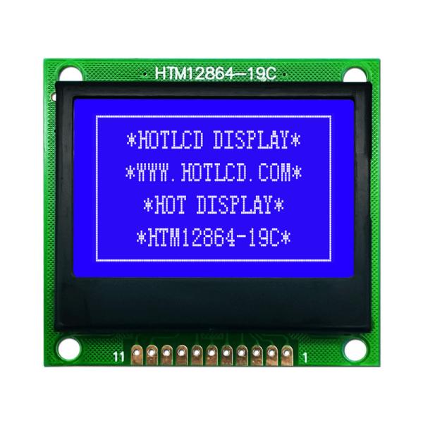 128X64 FSTN Graphic LCD Module With White Backlight HTM12864-19C