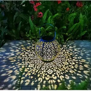 Buy cheap Metal 7 Inch 2 Volt Large Outdoor Hanging Solar Lanterns from wholesalers